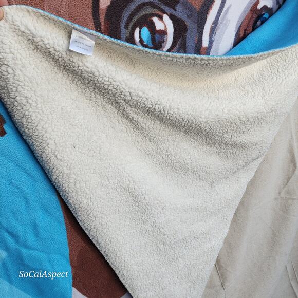 Artfuzz champ the boxer by Martha Collins 5ftx4ft fuzzy 100% polyester - Picture 4 of 5